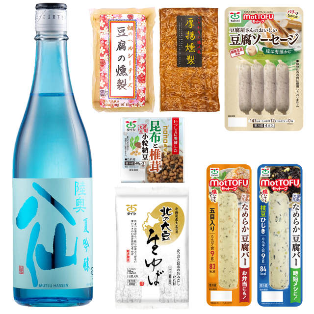 八仙「夏吟醸」と燻製豆腐セット