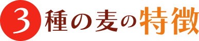 3種の麦の特徴